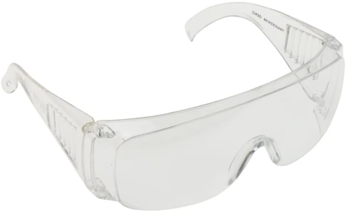 GEKO Veiligheidsbril - Krasbestendig - Transparant - Polycarbonaat - 160 x 60 mm
