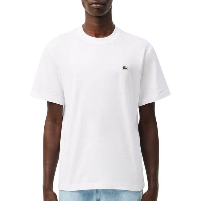 Lacoste T-Shirt Wit - Maat M - Heren - Casual T-shirts