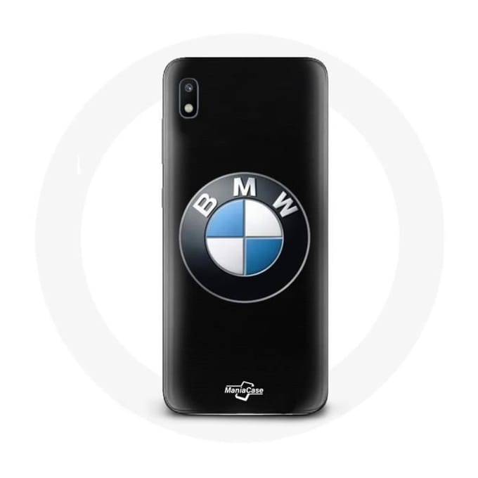 Hoesje - BMW - Galaxy A10 - Flexibel - Zwart - Logo zwart