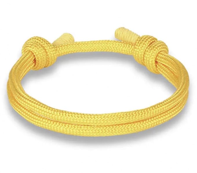Verstelbare armband -geel - Charme Bijoux