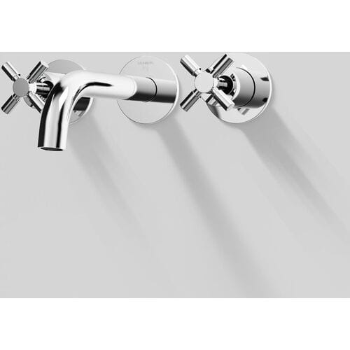 Steinberg Series 250 3-hole washbasin faucet 1902 for wall mounting
