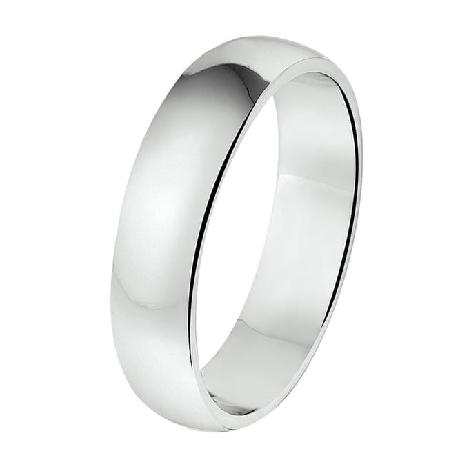 Gerhodineerd Zilver Ring A301 - 5 Mm Zonder Steen 1315016