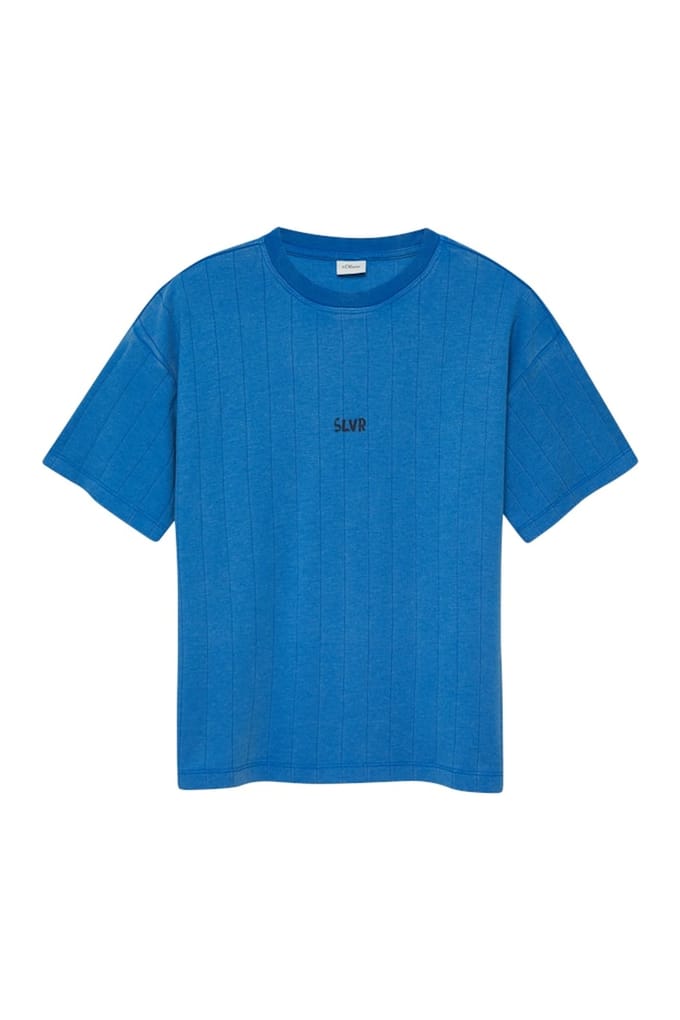 Oversized T-shirt in interlock jersey met bedrukt detail voor kinderen s.Oliver