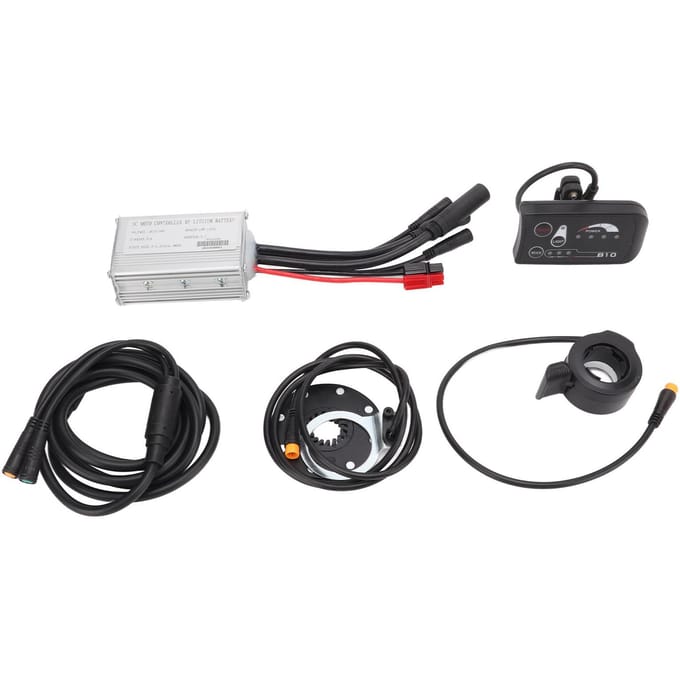 Fiets Lithium Batterij Conversie Kit 15A Controller LED S810 Display 1-naar-2 Verbindingskabel Kit black