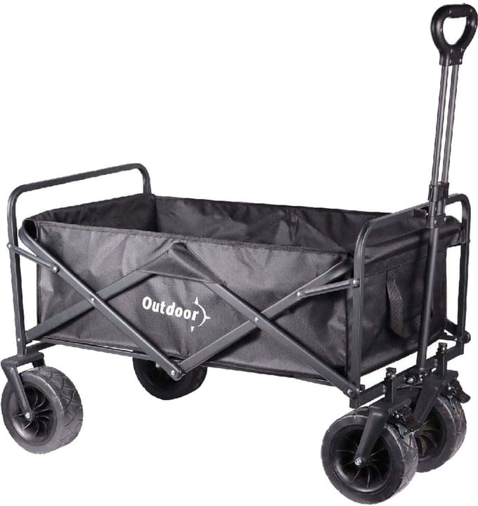 Outdoor Bolderwagen Opvouwbaar Zwart