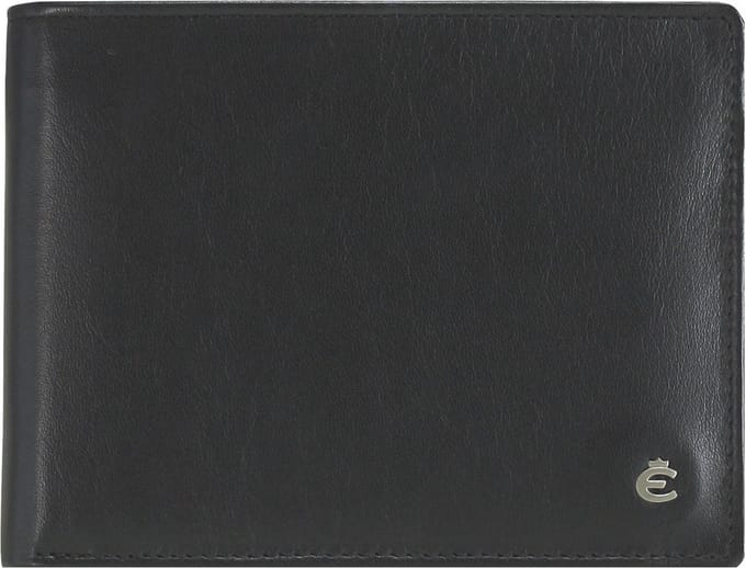 Esquire Harry portemonnee leer 12 cm - Jongens - Horizontaal - schwarz