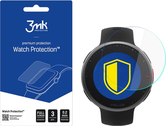 Polar Vantage V2 - 3mk Watch Protection v. FlexibleGlass Lite
