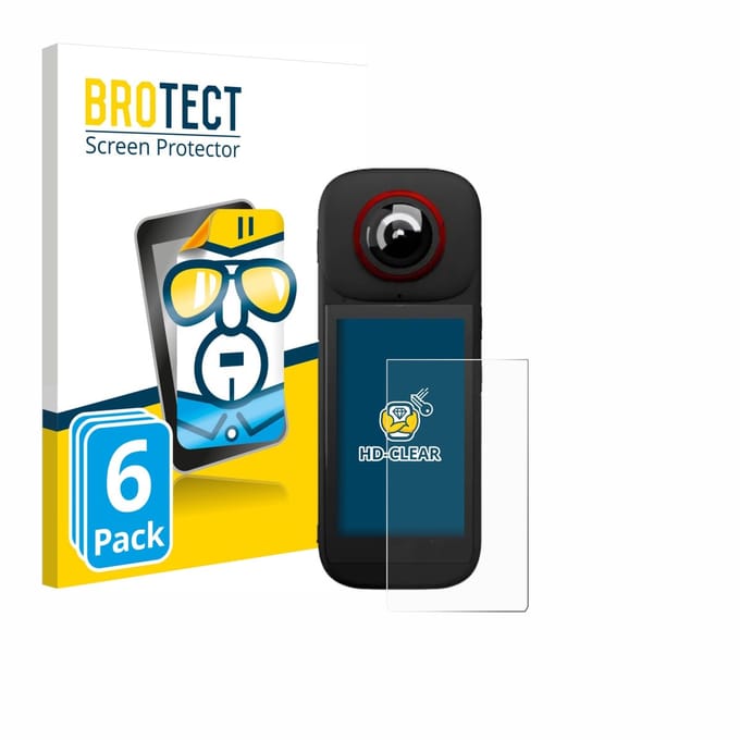 BROTECT - Screenprotector voor Labpano PanoX V3 360° - Folie Beschermfolie transparant 6 Stuks