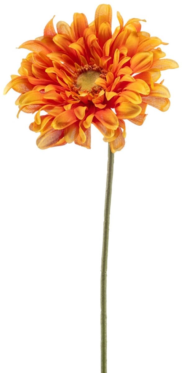 Emerald - Kunstbloem Gerbera 80cm oranje - Kunstplant voor binnen