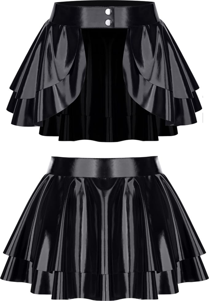 Madlene vinyl skirt Size L