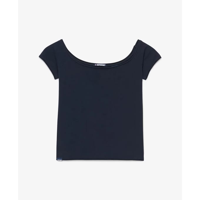 Dames-T-shirt off-the-shoulder Superdry