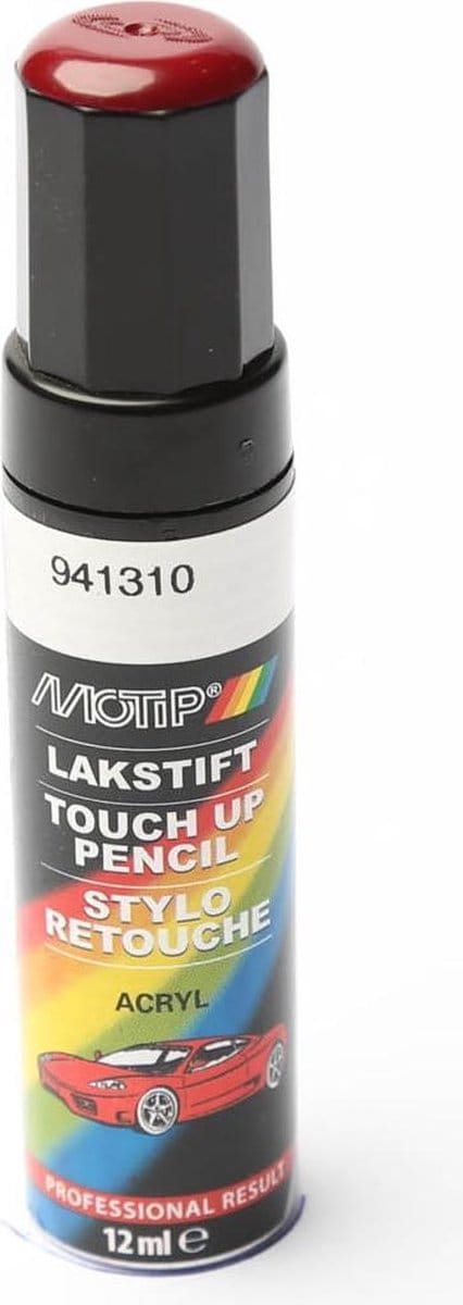 Motip 941310 - Auto lakstift - Rood - 12 ml