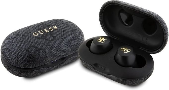 Guess True Wireless 4G Metal Bluetooth In-Ear Oordopjes - Zwart