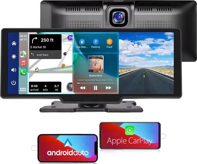 Android Auto scherm | CarPlay Scherm | 2024 Dashcam model | Universeel