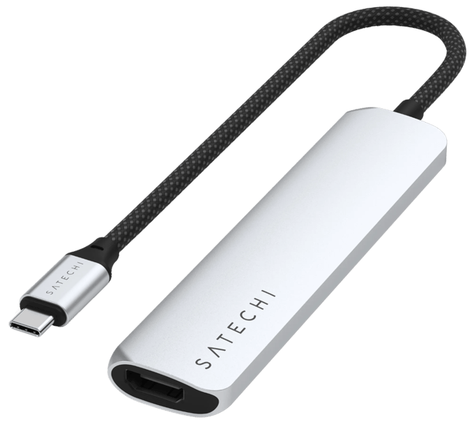 Satechi Type C Slim Multi-Port Adapter V2 Space Grey