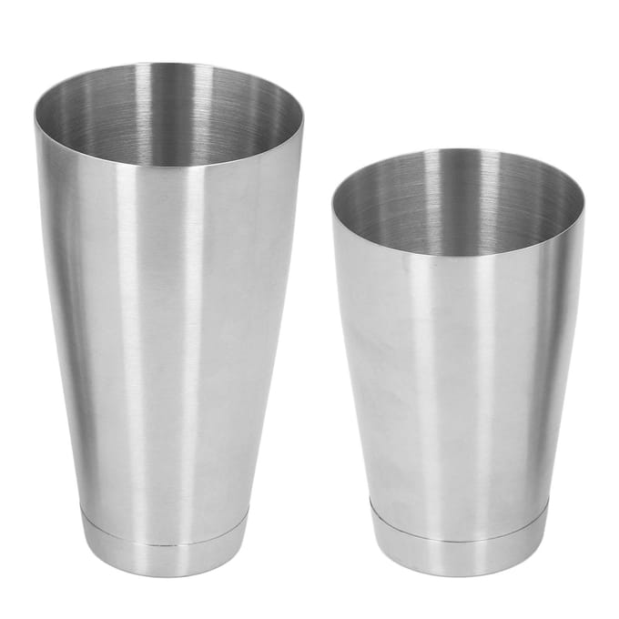 Cocktailshakerbekerset RVS Bartender Shaking Tins Bartending Mixgereedschap voor Bar gray