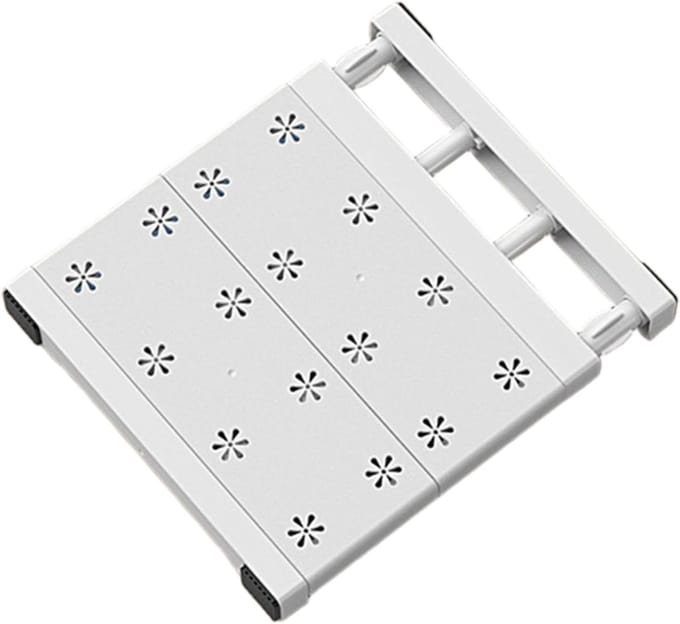 Kledingplank Verstelbaar - Spanplank Kast - Ruimte Optimaliseren - Sterke Draagkracht - 30 x 24 x 1 cm - Wit