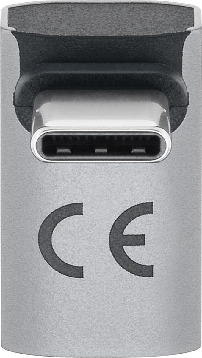 Goobay USB-C-adapter verticaal 90° lang, USB4, USB-C > USB-C