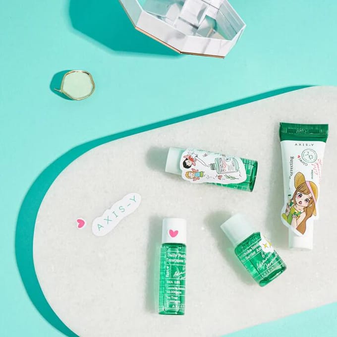 Axis-Y The Mini Glow Set - Korean Skincare - 4 Delig