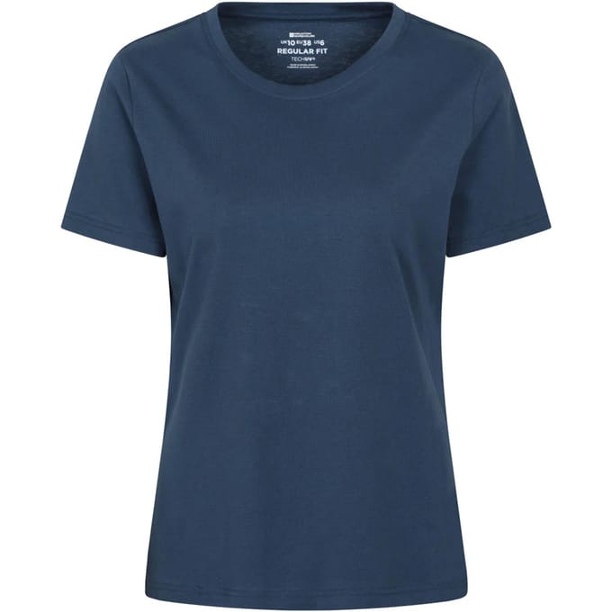 Mountain Warehouse Dames Drie Pieken Grafisch Achterprint T-Shirt (Navy)