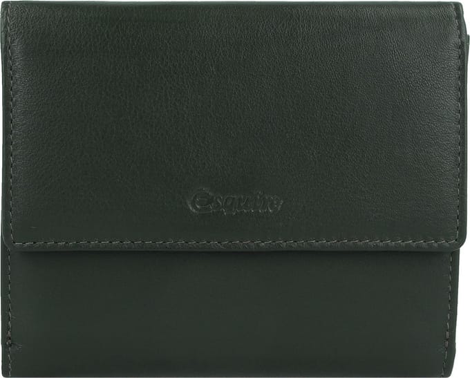 Esquire Viktoria Portemonnee RFID Leer 12 cm - Dames - Horizontaal - grün