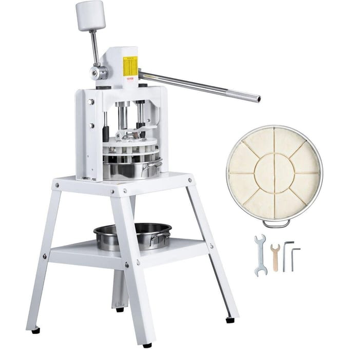 Diviseur de Pâte Manuel 10 Pièces Presse à Main Coupe-Pâte Machine à Pain pour Boulangerie