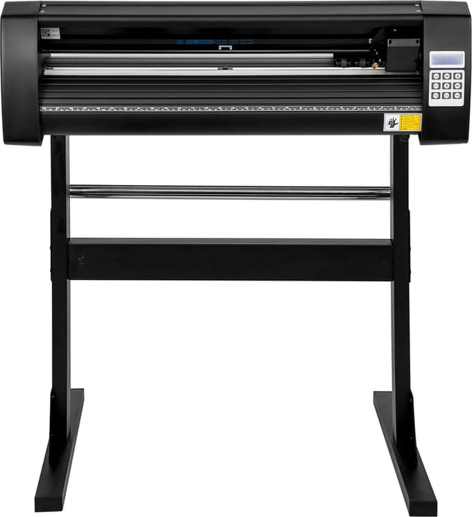 VEVOR Snijplotter Vinylsnijder Vinyl Cutter 720 mm Folieplotter Plotter Vinyl Snijplotter met Sign Master Plotter Foliesnijder in Zwart
