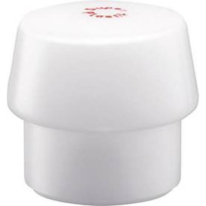 Zacht beklede hamerkop SIMPLEX kop-Ø 40mm super plastic wit medium HALDER