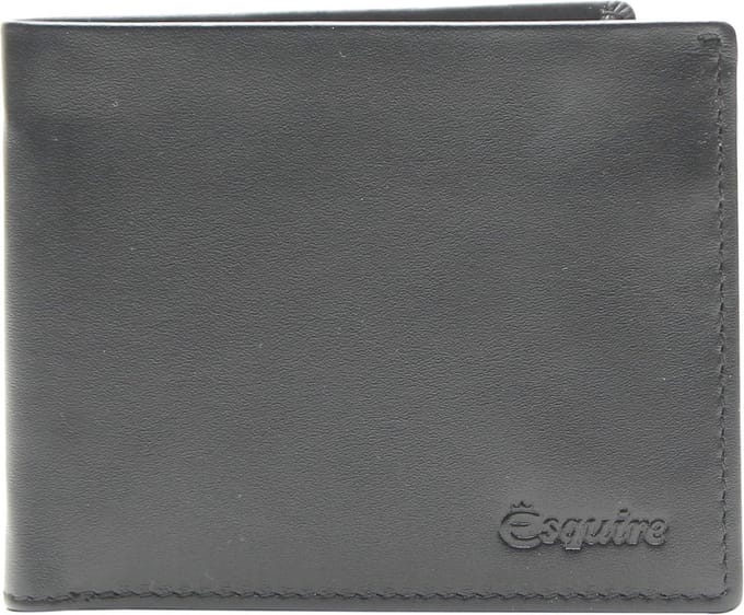Esquire Portemonnee New Silk Wallet Black Zwart