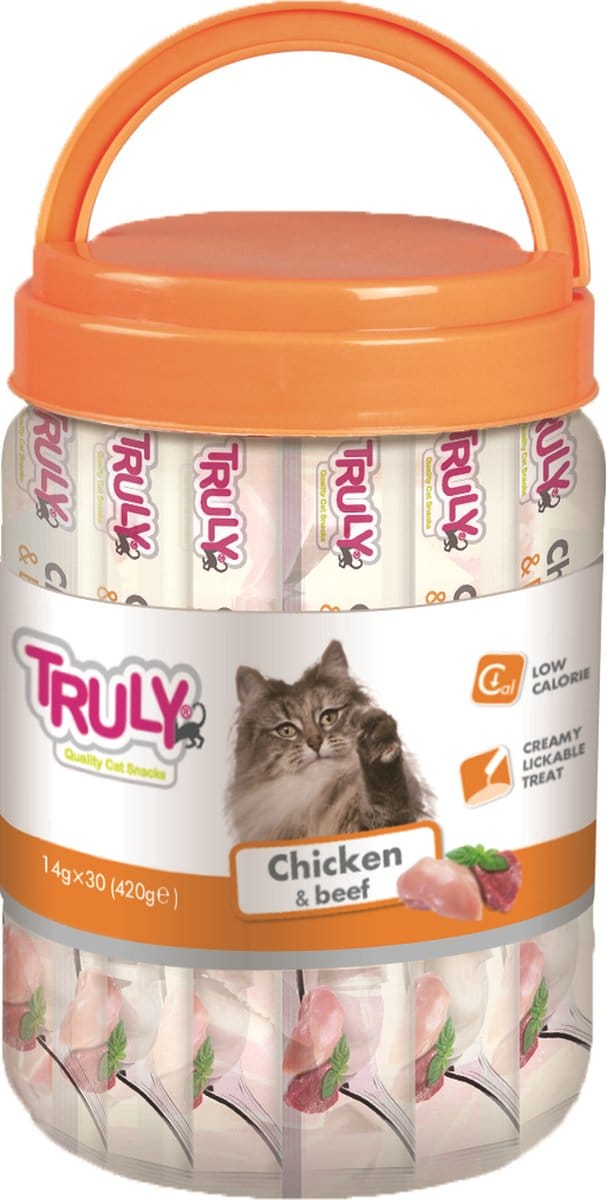 Truly - Creamy Lickables - Kip & Rund - Kattensnack - 420 gram