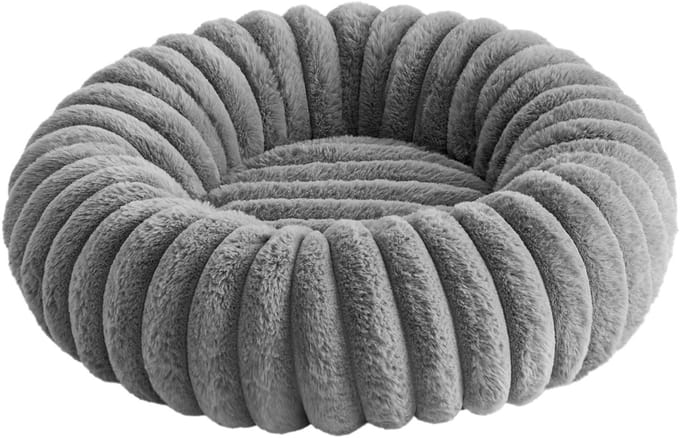 Feandrea - Hondenmand - Huisdierenbed Donut Kussen - Wasbaar - Zachte Vulling - Antislip