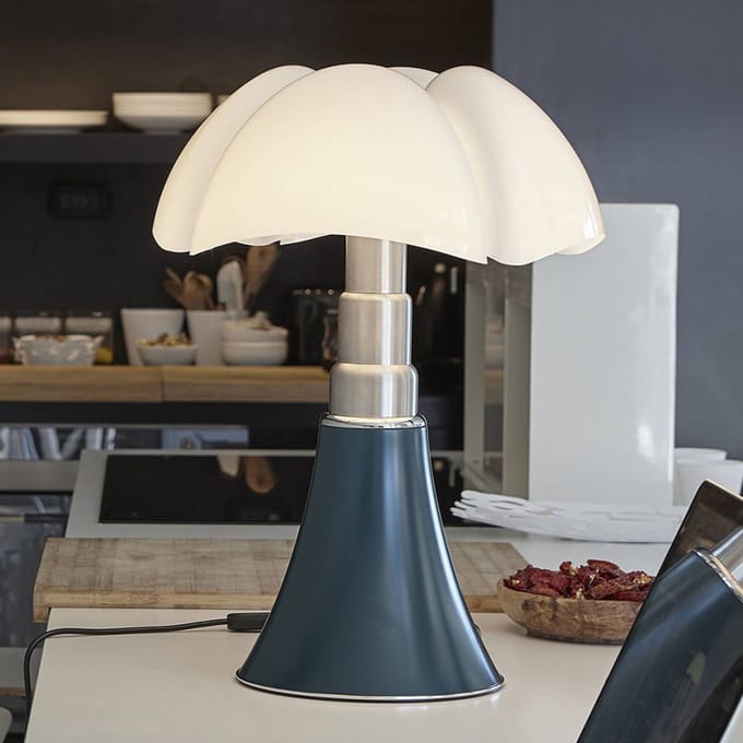 Martinelli Luce Pipistrello 1965 Tafellamp Medium Blauw Groen