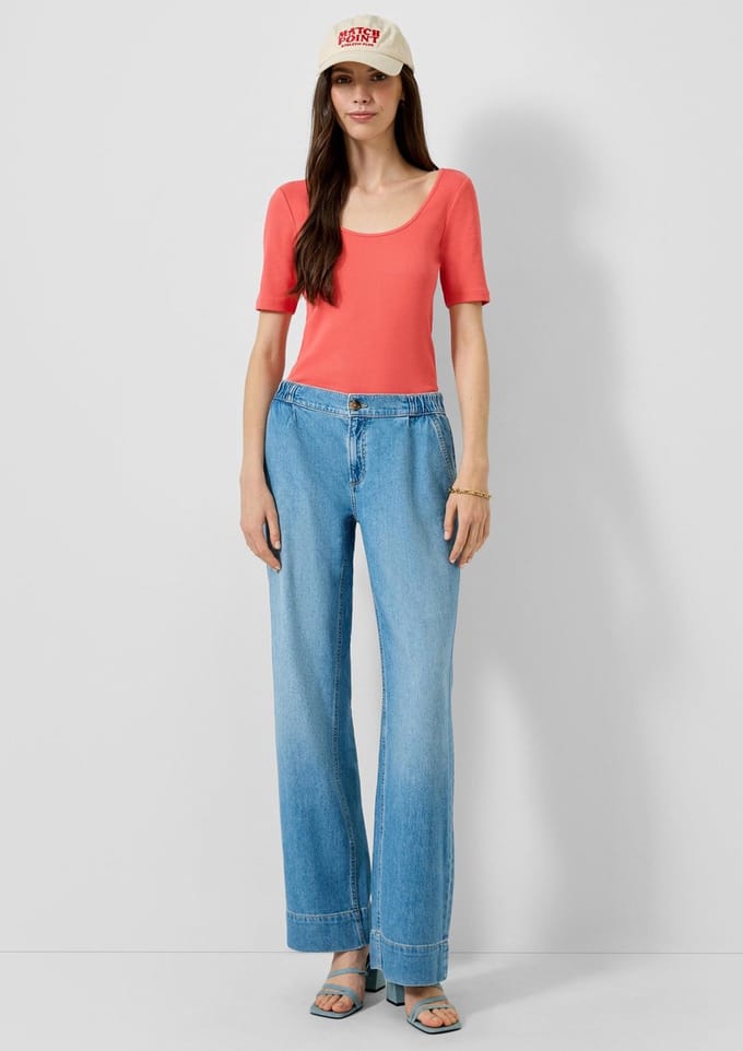 Dames Wide Leg Jeans QS Catie