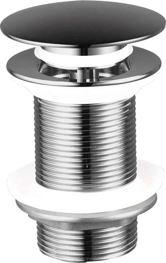 Afvoerplug Wastafel - Waskom Clickwaste Gun Metal - Met overloop