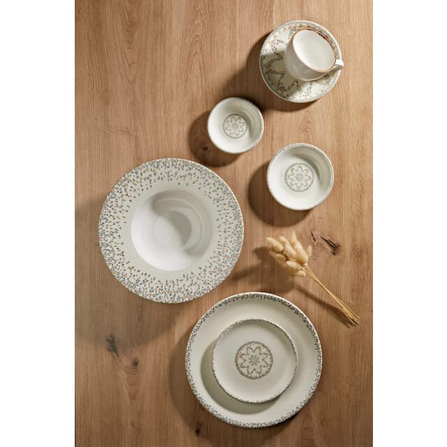 By Bone Pizzabord - Tessera - Porselein - 32 cm - set van 2