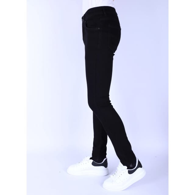 Nette Heren Spijkerbroek Slim-Fit met Stretch -1091- Zwart