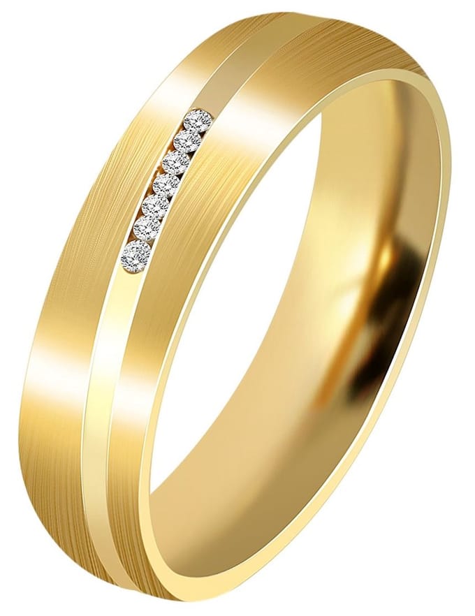 AKZENT Akzent dames ring Aubrey, goudkleurig, duurzaam