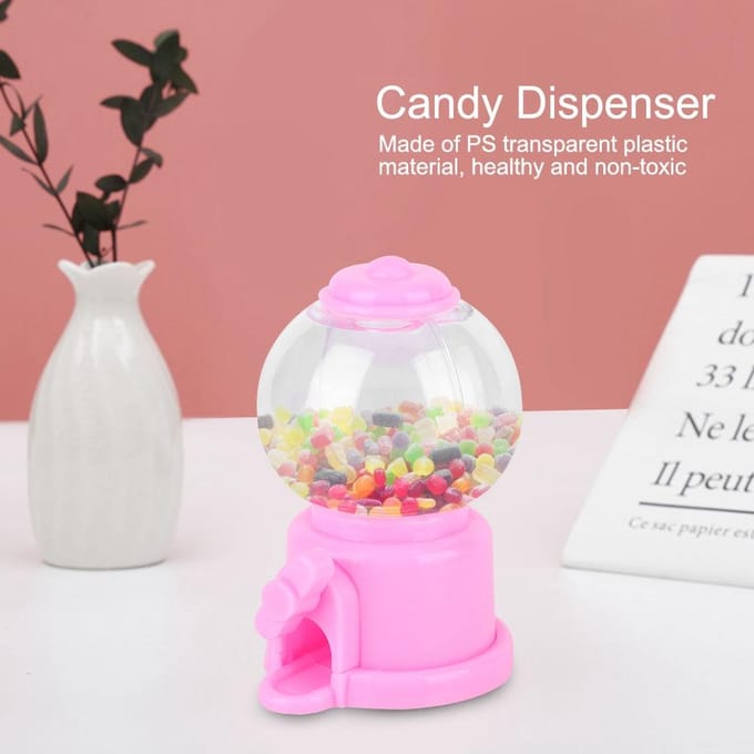 6 Stuks Mini Schattige Vorm Snoep Bewaarbox Kinderen Snoepautomaat Dispenser voor Kind pink