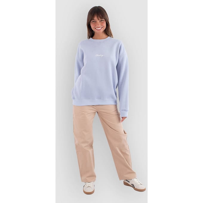 Hurley Script Only Crew Sweater blauw