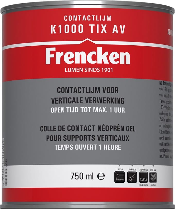 Frencken Contactlijm k1000 tix av 750 ml