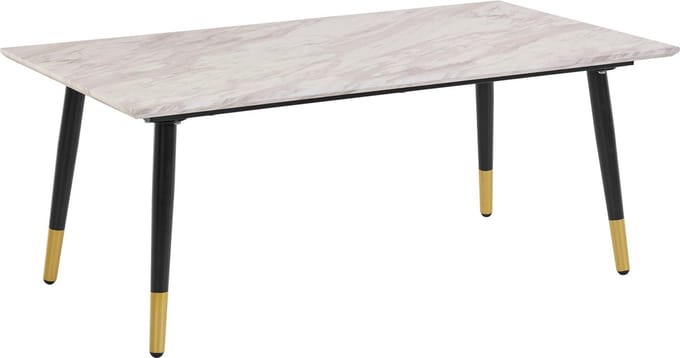 Monza-Salontafel - Zwart/Goud Marmerlook