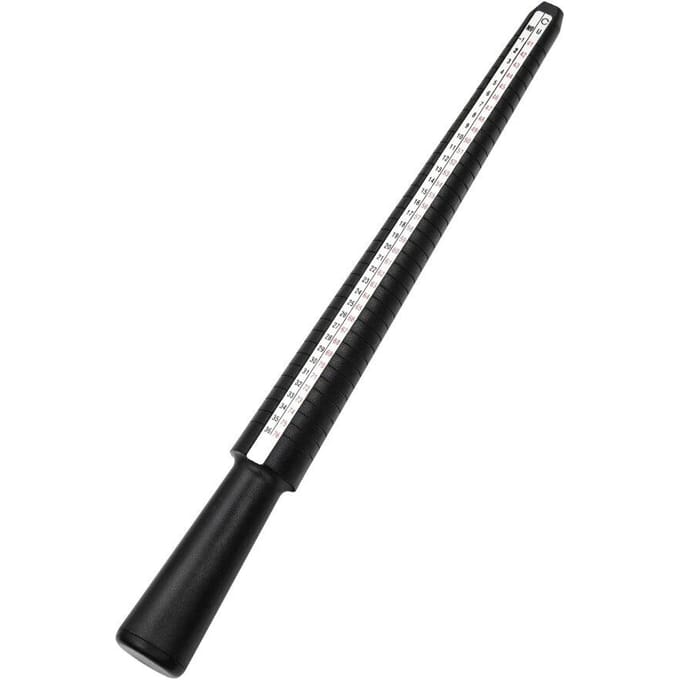 Outils professionnels, bâton de mandrin d'anneau, jauge de doigt, taille d'anneau, mesure de la taille pour les ensembles d'outils de taille de bricolage black