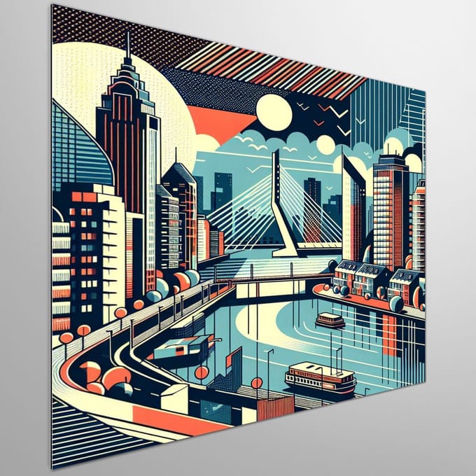Kunstprint | Wanddecoratie | Dibond | 80 × 80 cm