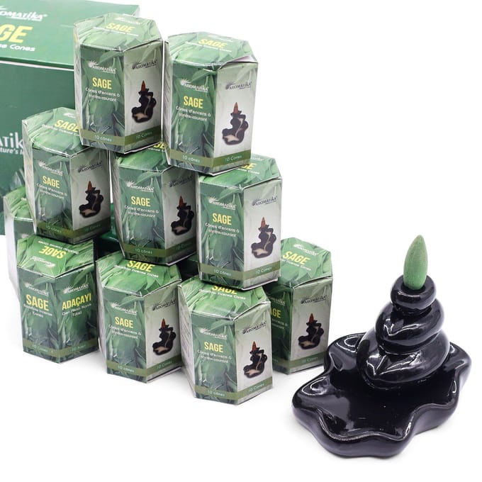 Masala Backflow Wierookpakket van 10 - Salie