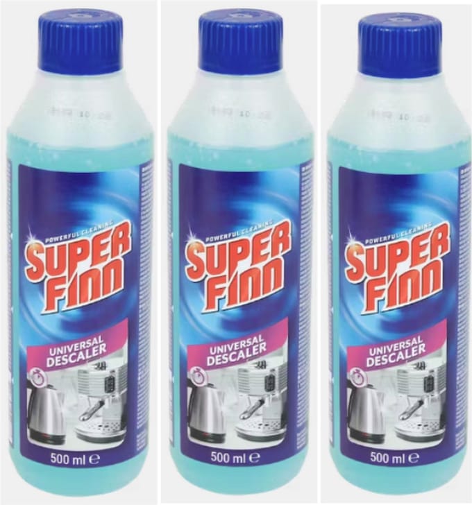 Koffiemachine - ontkalker - Superfinn - 3x500 ml - snel en gemakkelijk