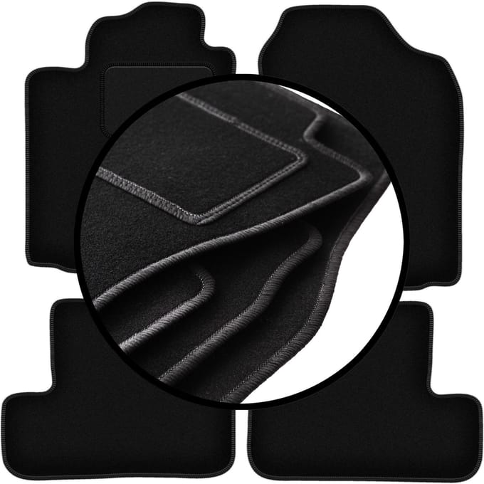 Set veloursmatten voor: Toyota Corolla Verso I minivan (2001-2004)