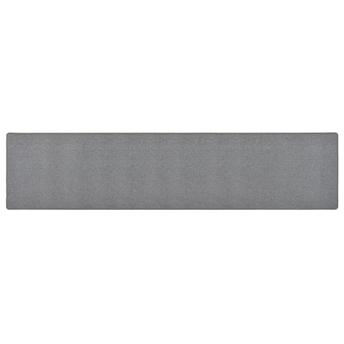 vidaXL - Tapijtloper - 80x400 - cm - donkergrijs