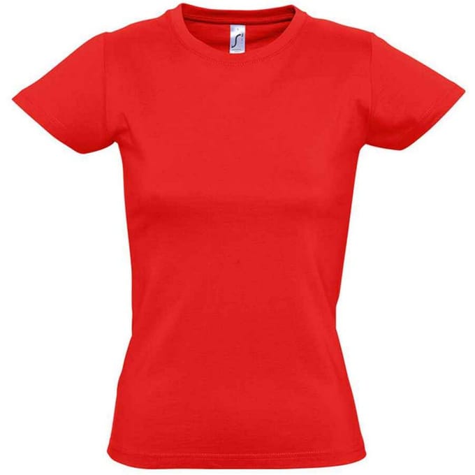SOLS Dames/Dames Imperial T-shirt (Rood)