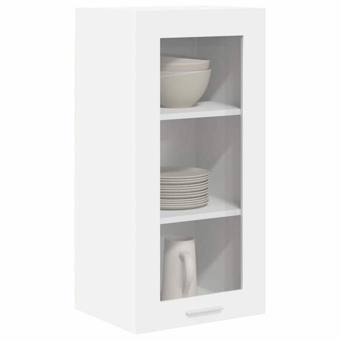 vidaXL Hangkast met opslag 2 pcs Wit 40 x 31 x 80 cm Bewerkt hout