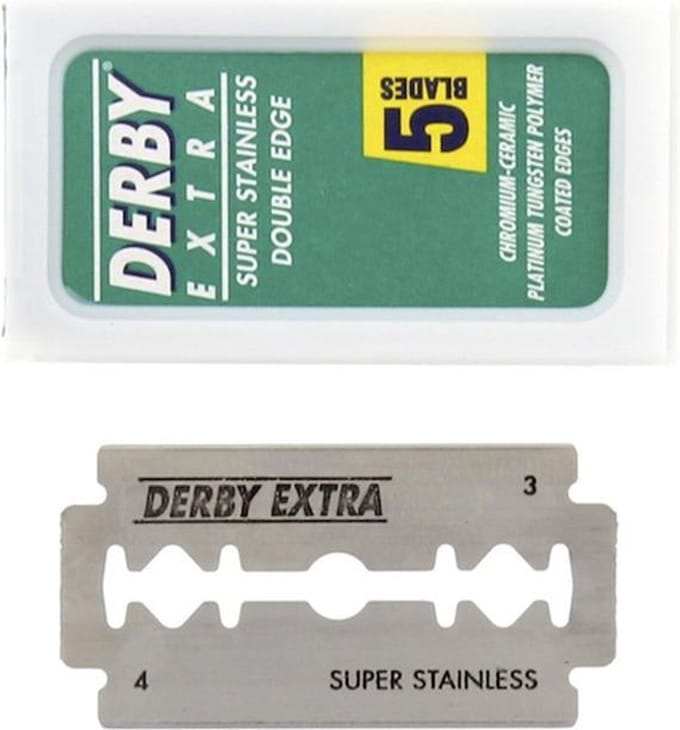 Derby Extra Razor double edge scheermesjes - 5 Stuks
